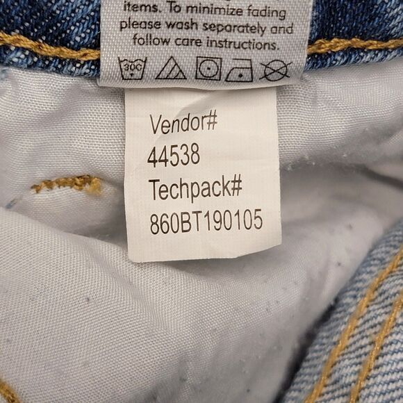 Pacsun Mom Jeans Womens 28 Blue‎ Denim High Rise Custom Flames Pockets Zip Fly - Picture 4 of 12